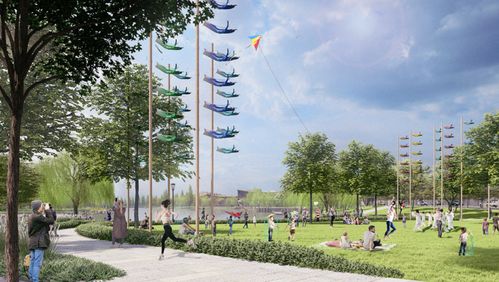 召稼楼晓烟湖公园启动建设,来看规划效果图